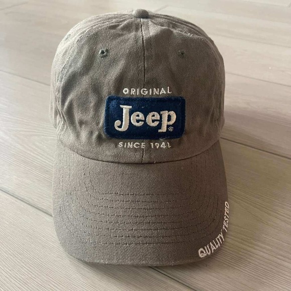 Original Jeep Since 1941 Olive Green Baseball Cap Hat Quality Tested - Picture 1 of 5